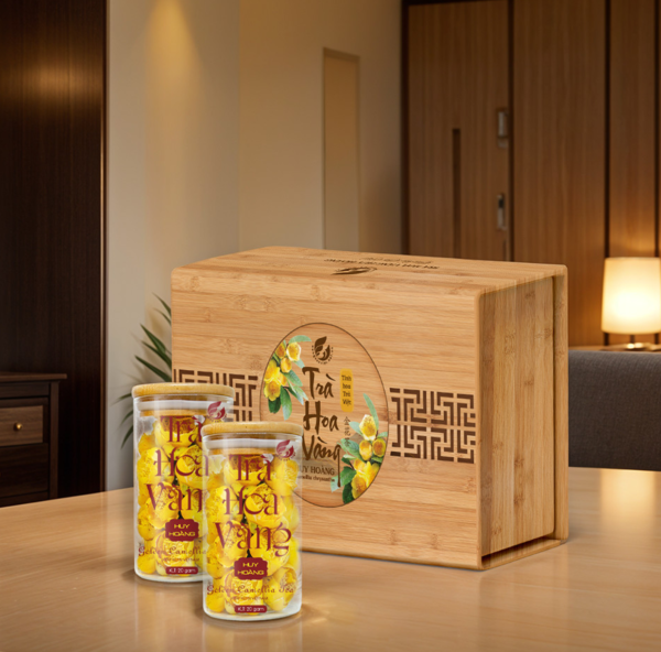 SET TRÀ HOA VÀNG HUY HOÀNG VIP