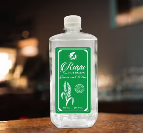 RƯỢU NẾP CÁI HOA VÀNG HUY HOÀNG 23 VOL (CHAI NHỰA)