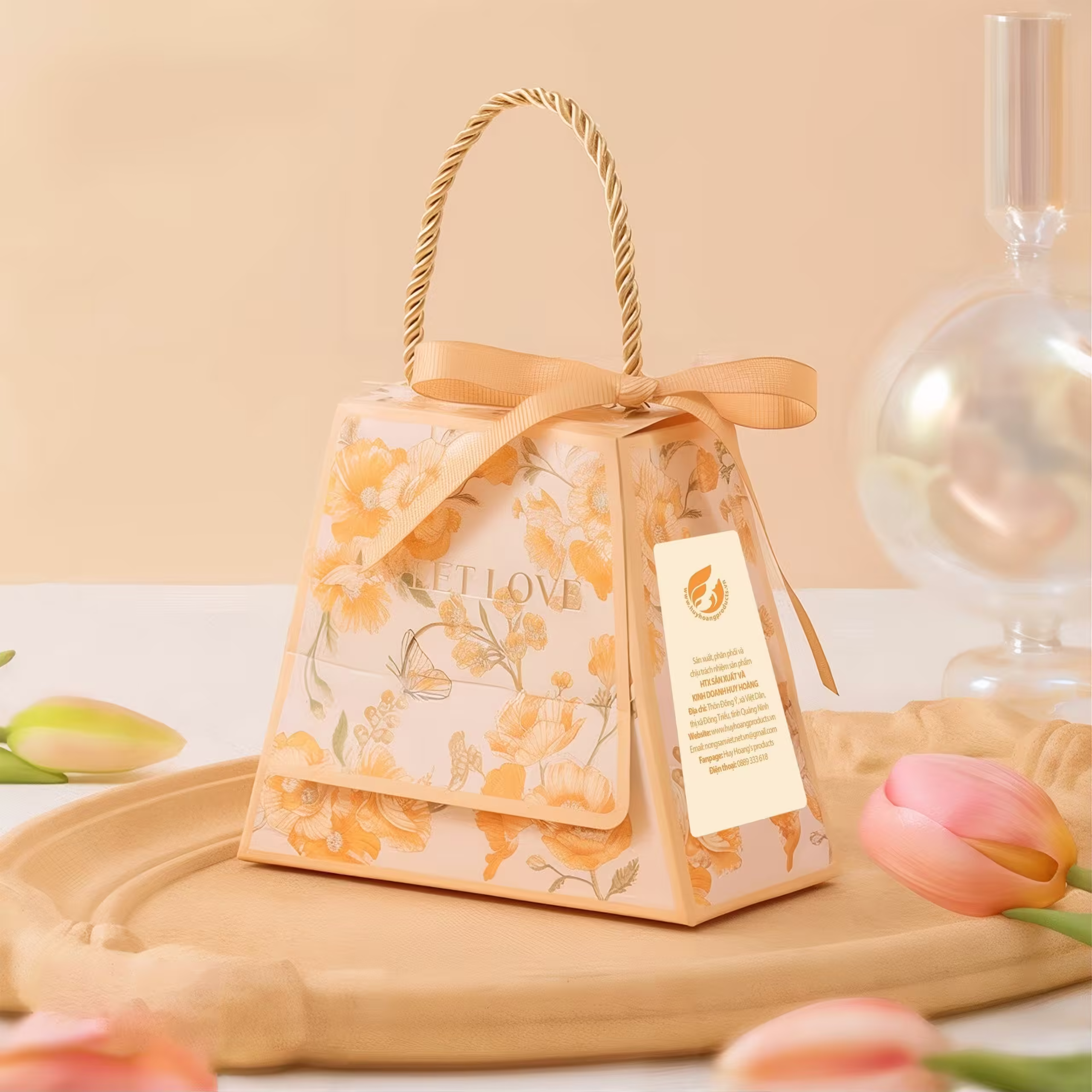 Túi cà phê để trên ô tô